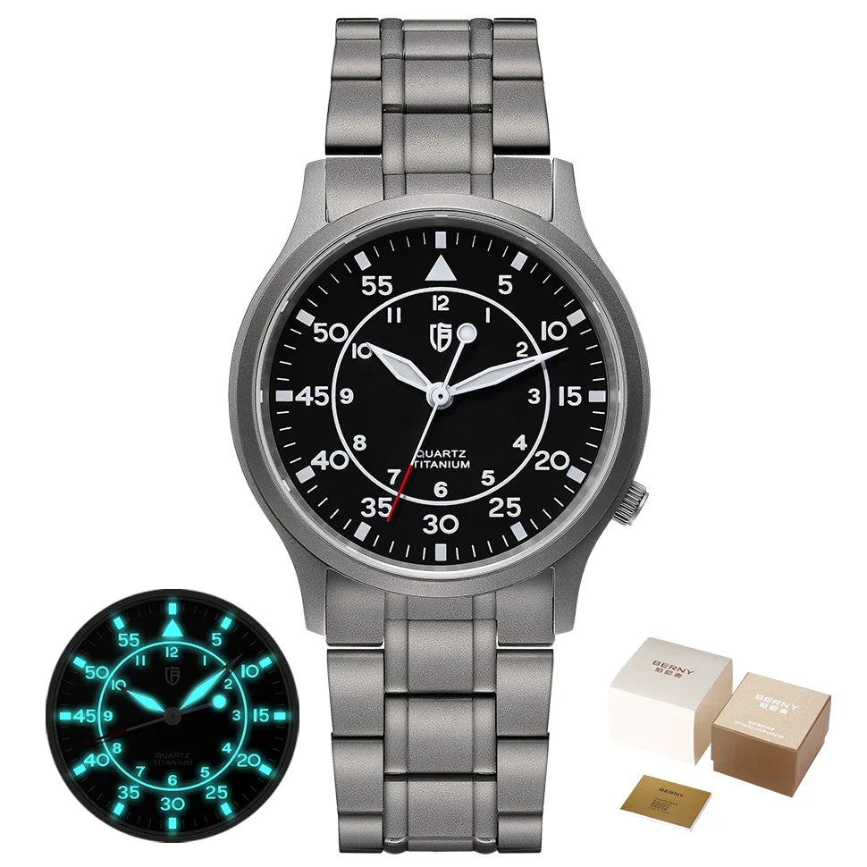 Titanium Quartz Watch – Ultra-Thin Precision