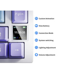 70% Mechanical Gaming Keyboard – Tri Mode Connectivity (USB, Bluetooth, 2.4G) by Snagg A Keyboard