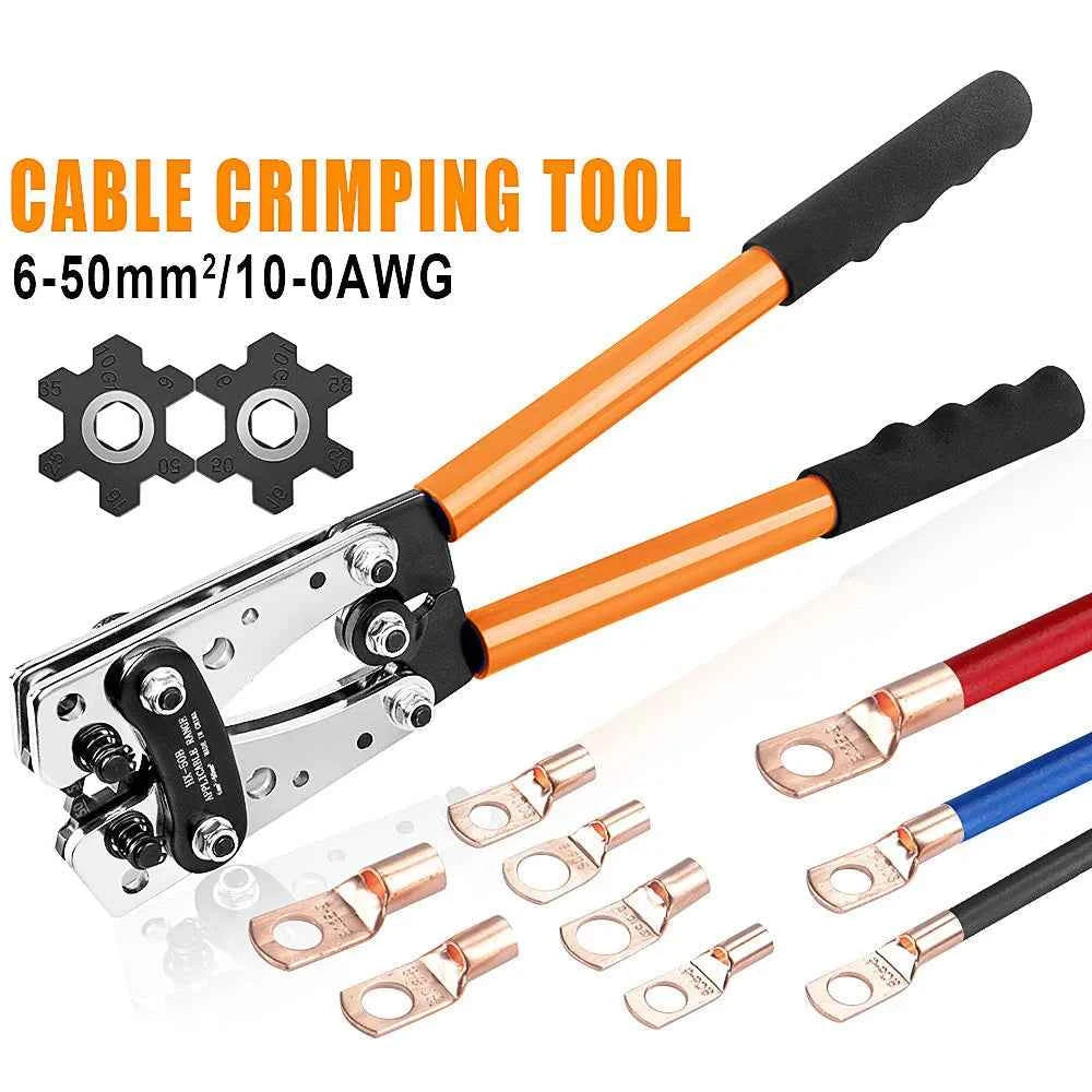 Heavy Duty Cable Lug Crimping Tool Kit