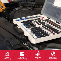 80 Pcs Magnetic Impact Nut Driver Set – Metric & SAE with Socket Adapters and Power Bits