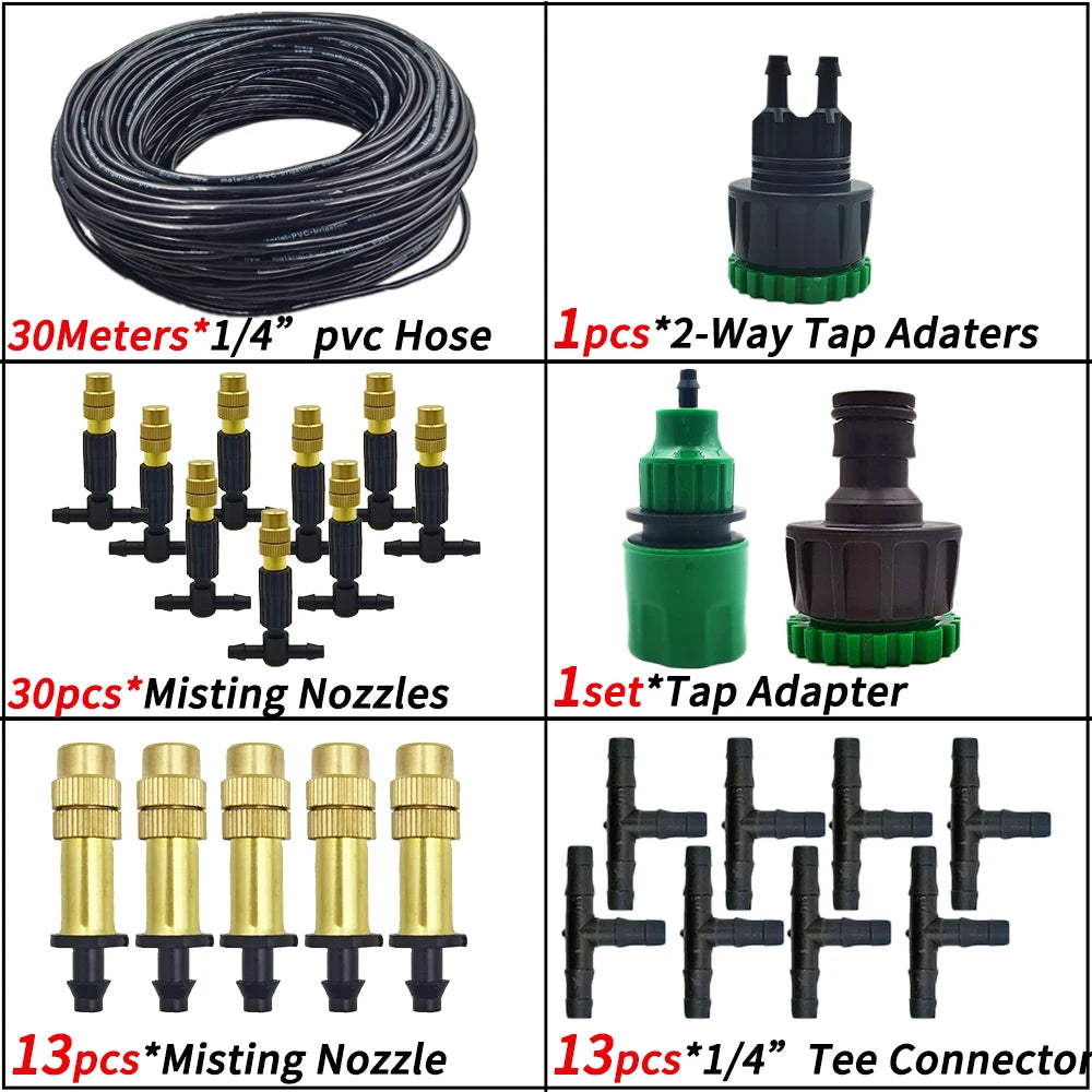 15M–30M Outdoor Misting & Irrigation System