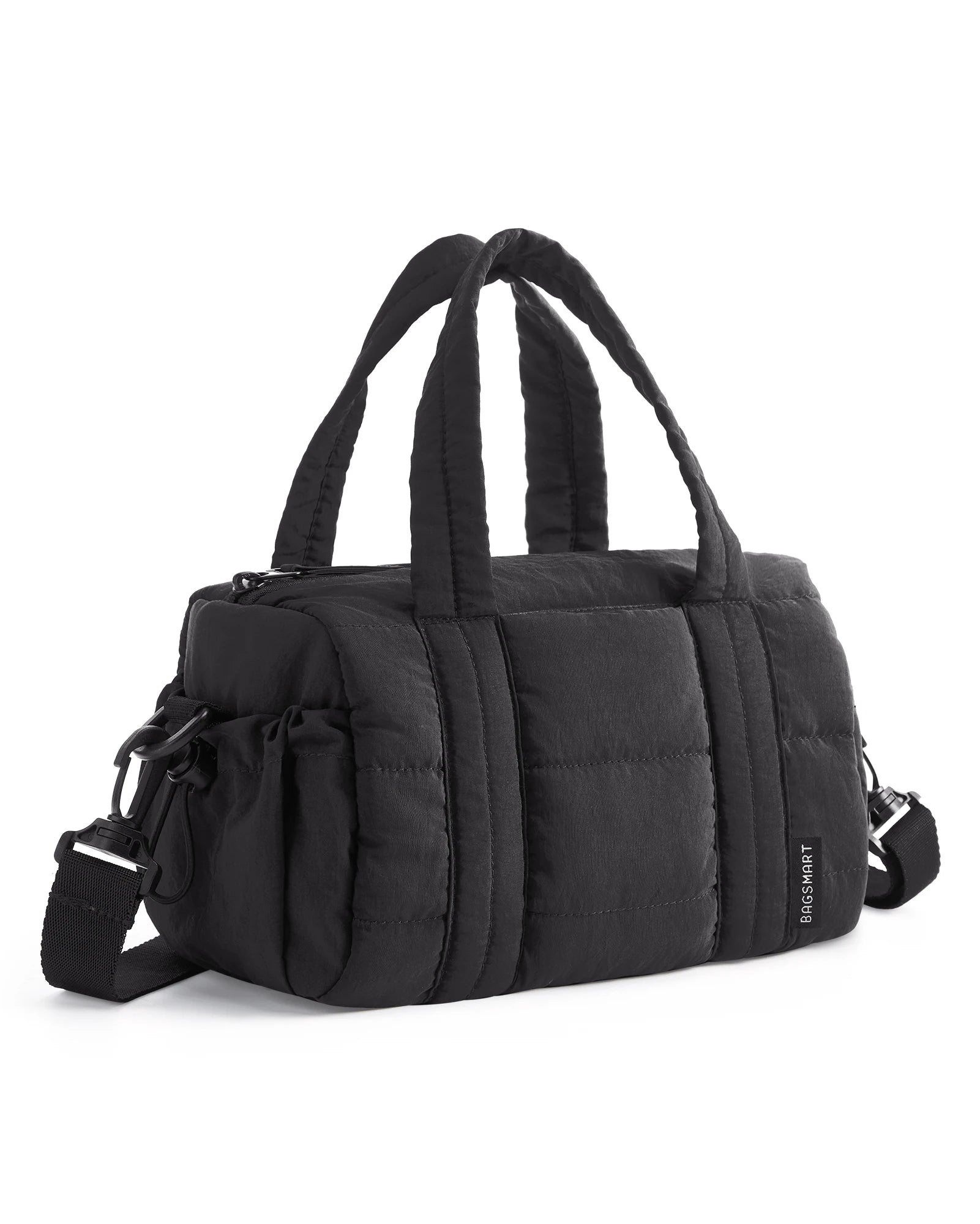 Women's Quilted Gym & Travel Duffle Bag – Yoga Mat Carrier with Wet & Dry Pocket for Sport & Weekend (18L)