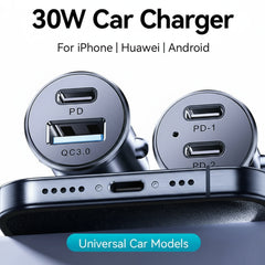 30W Mini Car Charger by Snagg A Car Adapter