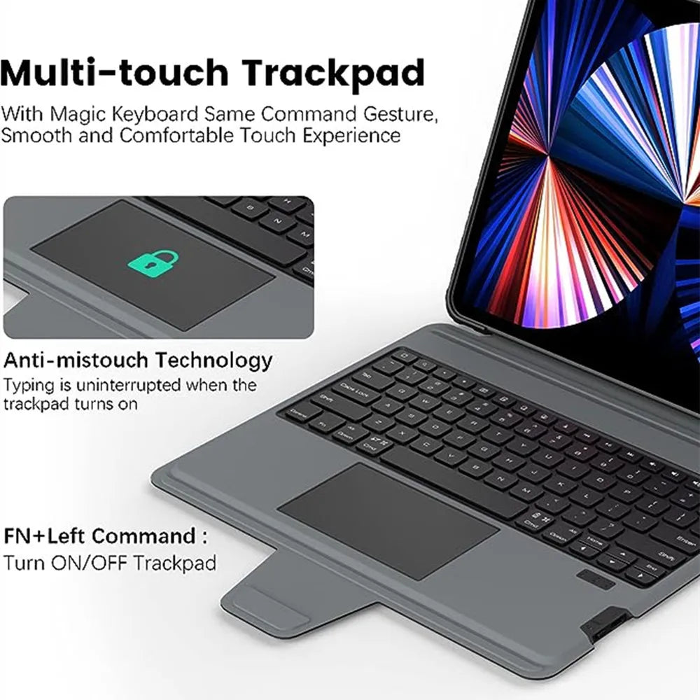 Magic Keyboard With Lens Protection For iPad Series by Snagg A Wireless Keyboard