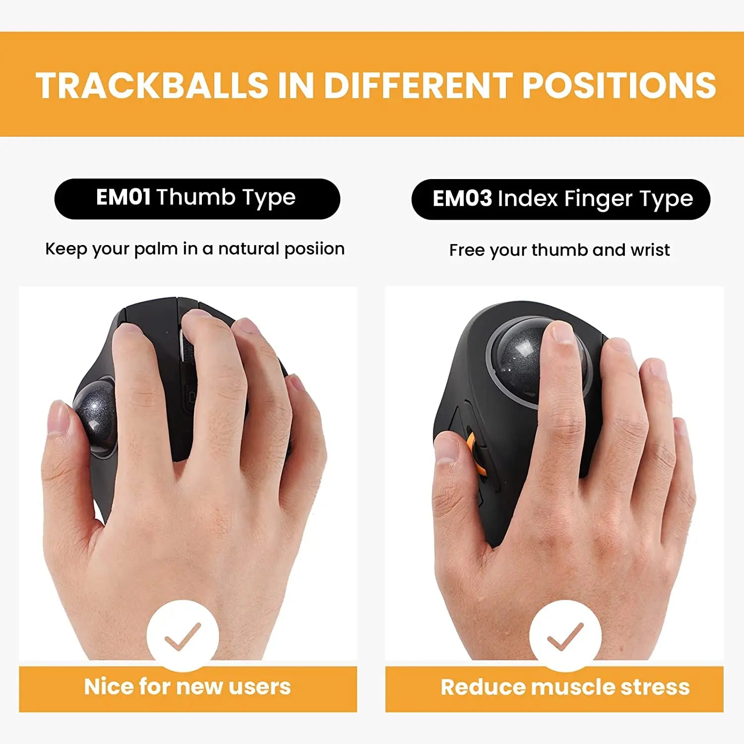 Wireless Trackball Mouse Rechargeable RGB Design with Bluetooth & 2.4G Connection by Snagg A Gaming Mouse