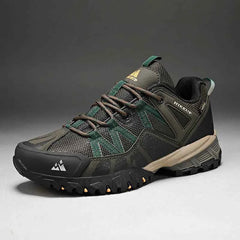 Men's Breathable Hiking Shoes – Leather Upper, EVA Insole & Rubber Sole for Trekking & Camping