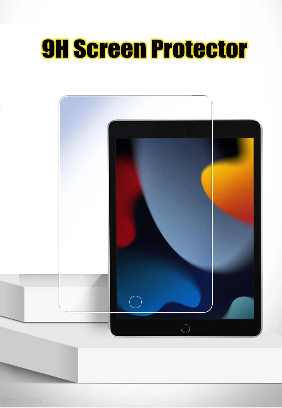 9H 3pcs Tempered Glass Screen Protector For iPad Pro 11 10th 9th Generation 8th 7 6 5 4 3 2 by Snagg A Screen Protector
