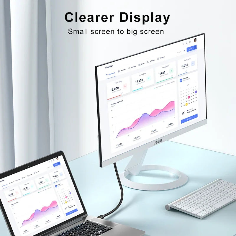 HDMI to DVI Cable 1080P/4K HD Converter Adapter for Xbox, PS4, TV Box, Projector & Monitor by Snagg An HDMI Cable