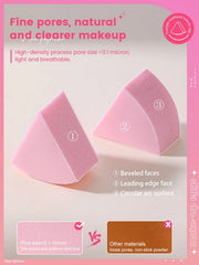 Professional 50 Pieces Fan Shaped Applicator Set – Precision Cosmetic Puffs for Powder & Concealer