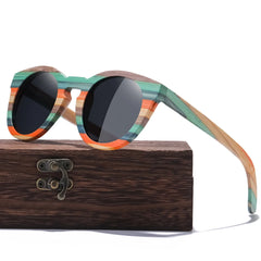 Natural Bamboo & Wooden Pilot Sunglasses
