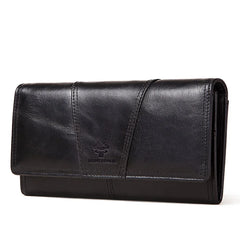 Genuine Leather RFID Long Wallet by Snagg It Wallet