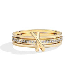 Moissanite 3-Ring Connect Design by Snagg A Ring