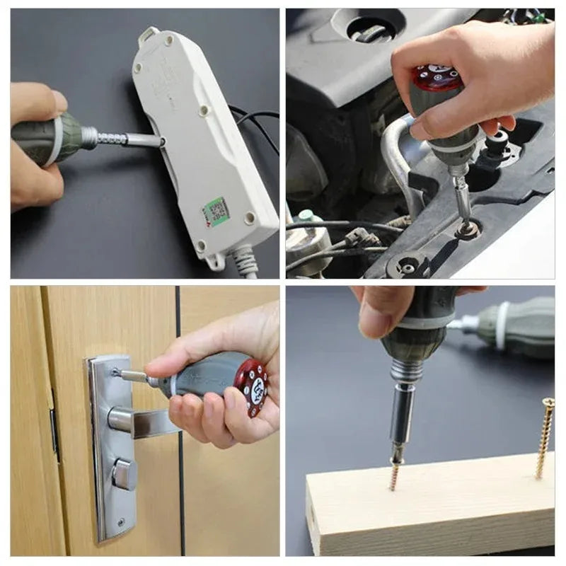 Ultra-Short Magnetic Ratchet Screwdriver Set
