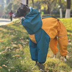 Waterproof 4 Leg Fleece Winter Jacket for Italian Greyhound