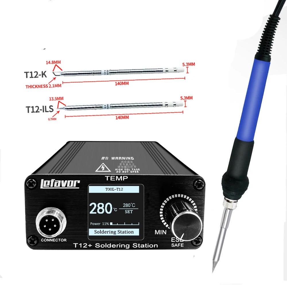 T12 75W Digital Soldering Station with Temperature Control