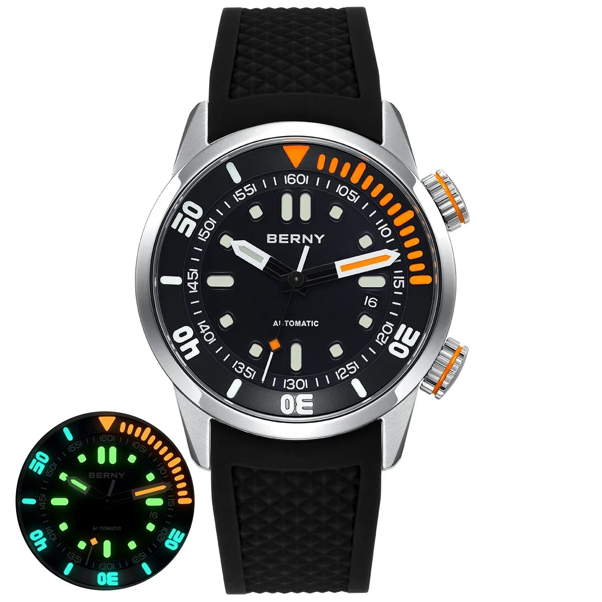 BERNY Automatic Dive Watch for Men