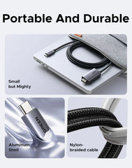 USB C to HDMI 2-in-1 Cable Thunderbolt Compatible (2m Length) by Snagg An HDMI Cable