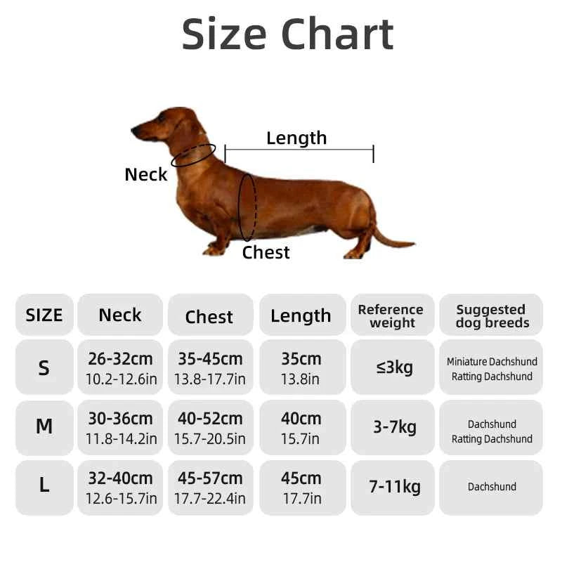 Diamond Quilted Dog Coat for Dachshunds – Water-Repellent Windproof Jacket for Short-Leg Breeds