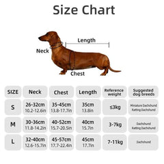 Diamond Quilted Dog Coat for Dachshunds – Water-Repellent Windproof Jacket for Short-Leg Breeds