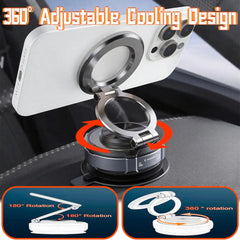 Vacuum Magnetic Car Phone Holder, 360 Degree Rotating and Folding, Suitable for Car Screen, Desktop by Snagg A Phone Holder