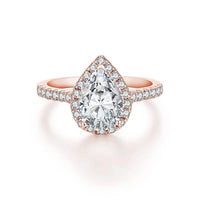 2ct Pear Cut Moissanite Ring - SnaggIt
