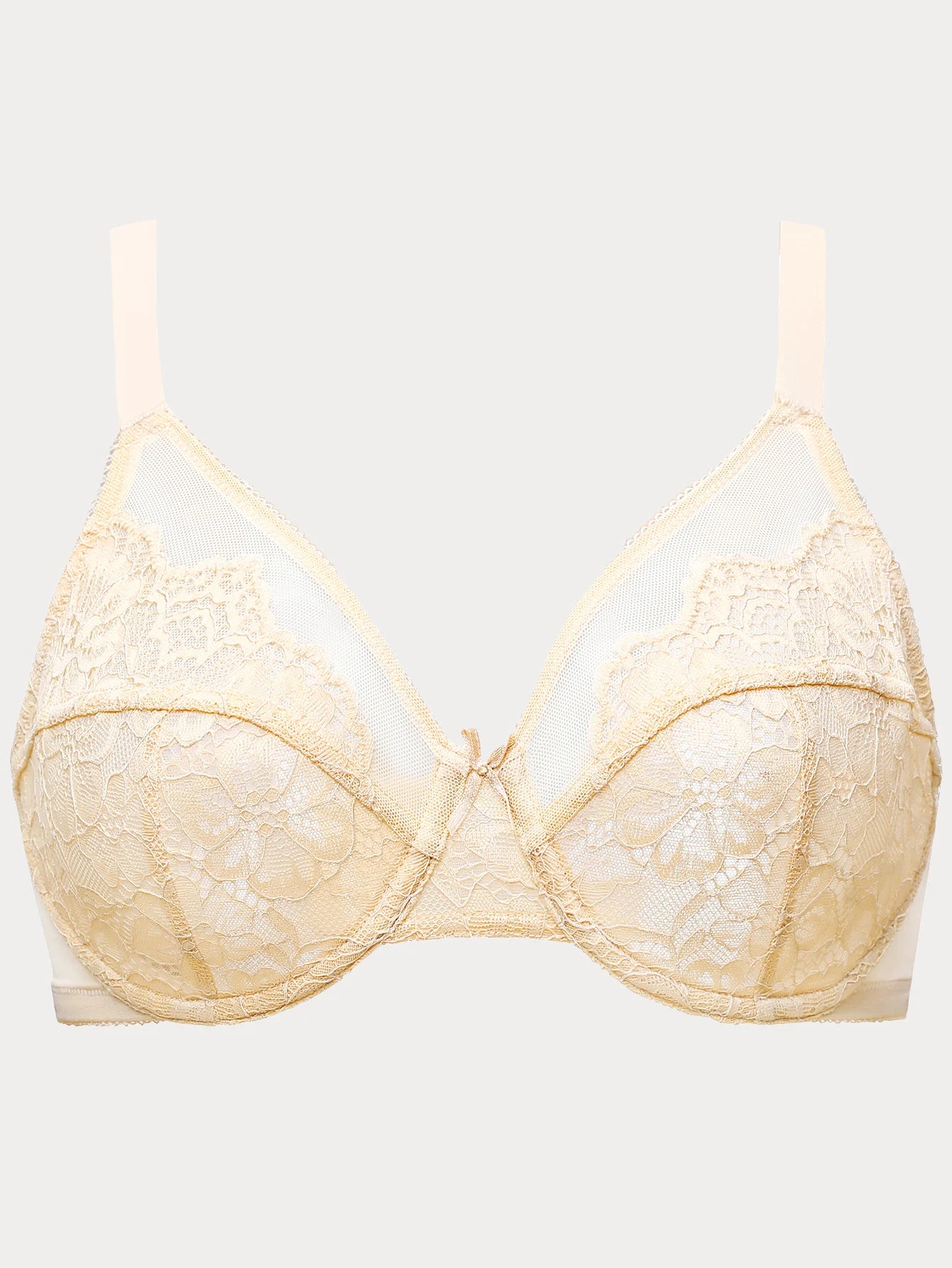Plus Size Minimizer Bra | Floral Lace Underwire Full Coverage