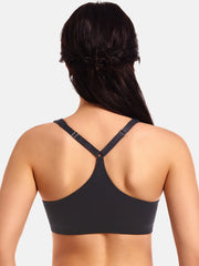 Front Closure Plunge Bra | Seamless Underwire Racerback Full Coverage