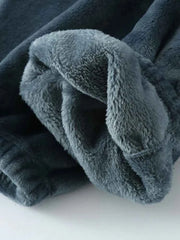 Men's Thickened Flannel Sleep Pants | Winter Loose High Waist Straight Leg Coral Velvet Fleece