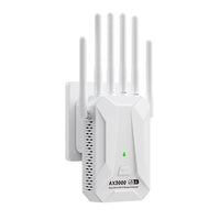 3000Mbps WiFi 6 Repeater Dual-Band 2.4G/5GHz Gigabit Signal Booster by Snagg A WiFi Booster