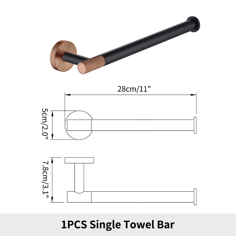 Stainless Steel Bathroom Hardware Set by Snagg A Rack