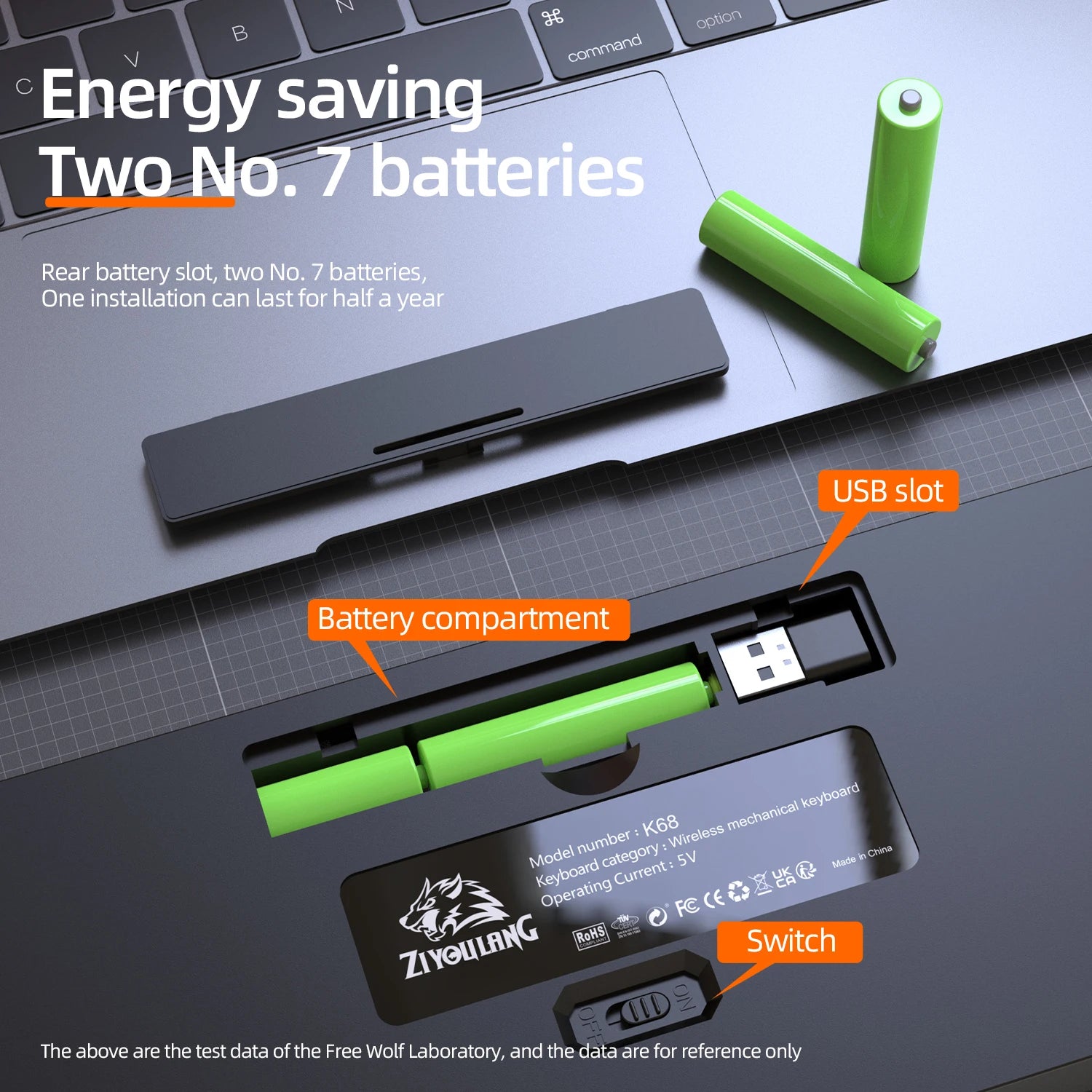 60% Wireless Mechanical Keyboard for PC by Snagg A Keyboard