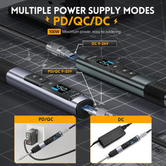 HS-02 100W Smart Soldering Iron Kit with C210 Tip & OLED Display