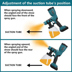 1000ML Cordless Paint Spray Gun – Compatible with Makita 18V LXT Batteries