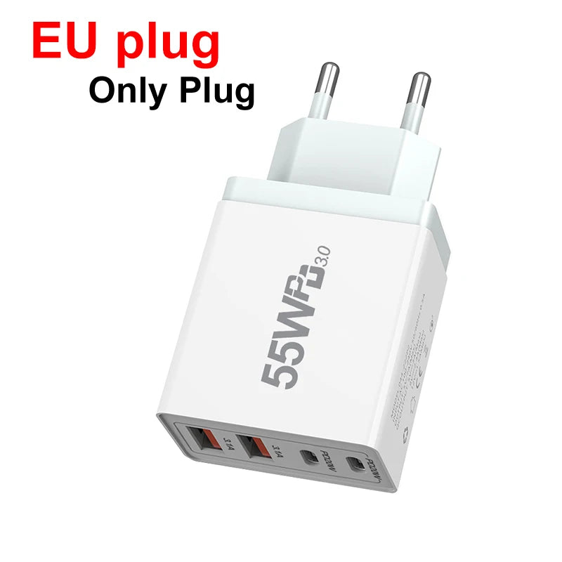 EU/US/UK/AU Plug USB Quick Charging Adapter by Snagg An Adapter