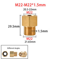 M22 Brass Pressure Washer Adapter by Snagg A Fitter