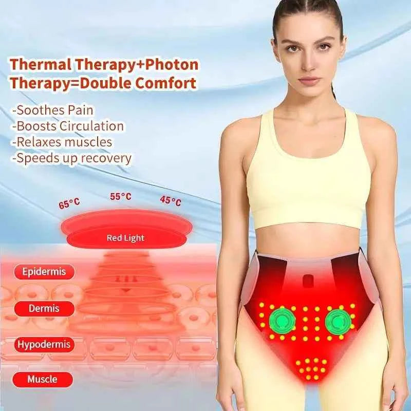 Red Light Heating Women’s Waist Support & Abdominal Massager – Warm Therapy Underwear