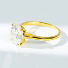3ct Oval Moissanite Ring - SnaggIt