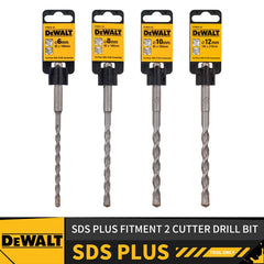 DeWalt SDS Plus Masonry Drill Bit 6mm / 8mm / 10mm / 12mm – 2 Cutter Rotary Hammer