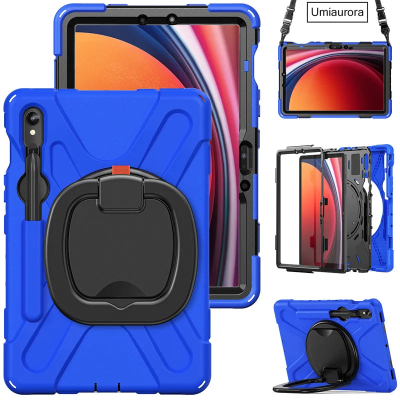 Heavy Duty Armor Kids Shockproof Case For Samsung Galaxy Tab S9 Series by Snagg A Tab Case