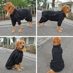Waterproof 4-Leg Dog Raincoat Jumpsuit by Snagg A Raincoat