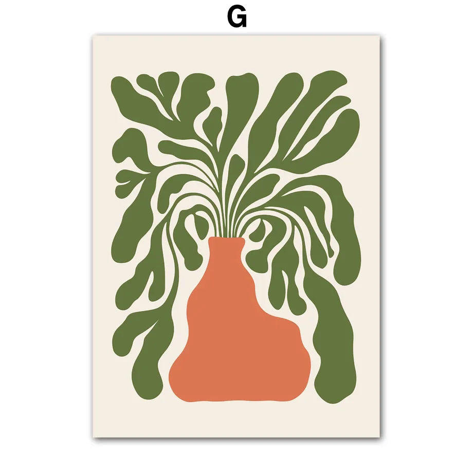 Abstract Flower Market Canvas Print by Snagg A Print