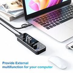 USB Extension with Individual Touch On/Off Switches by Snagg A Charging Station