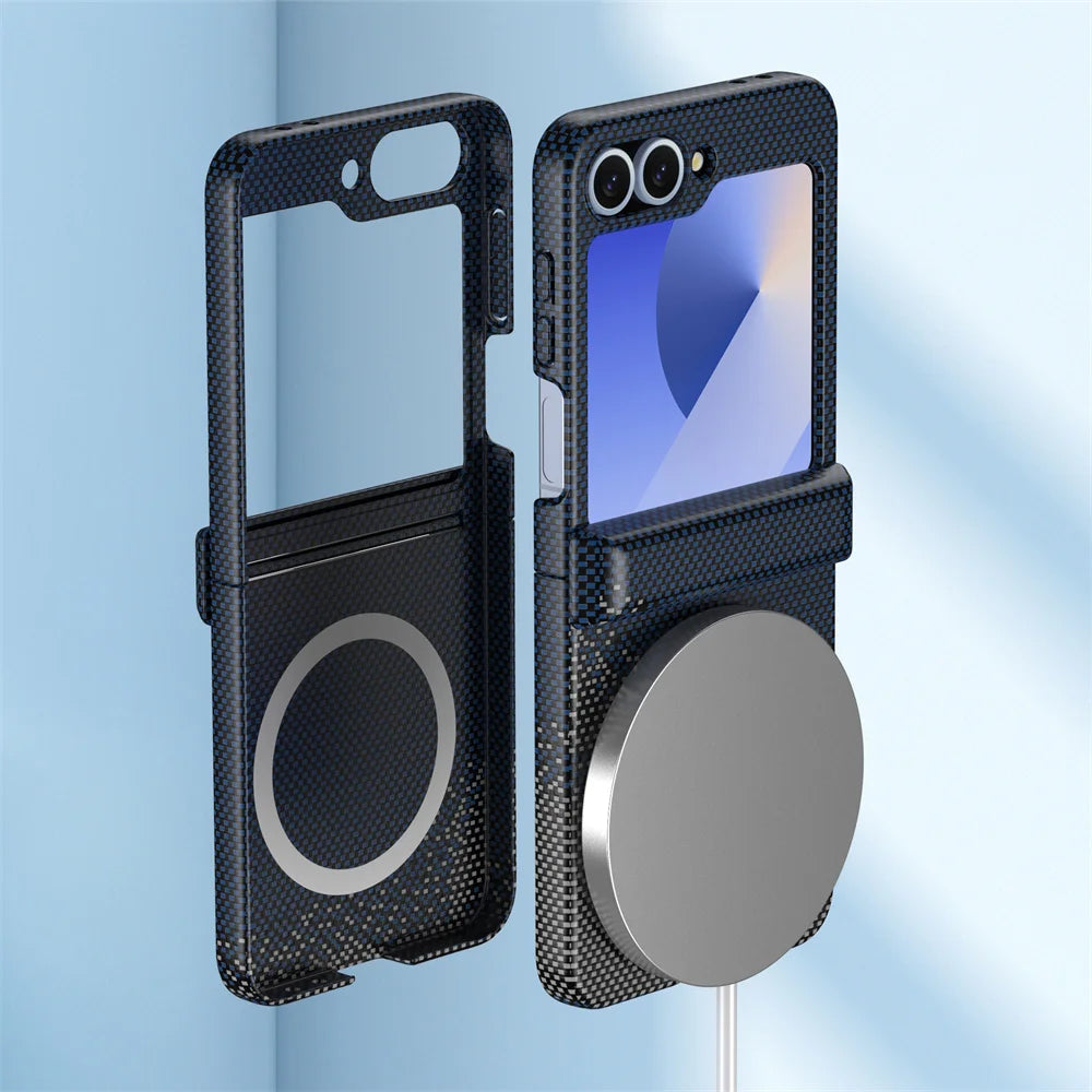 Carbon Fiber Magsafe Case For Samsung Galaxy Z Flip 6 - 5 by Snagg A Phone Case