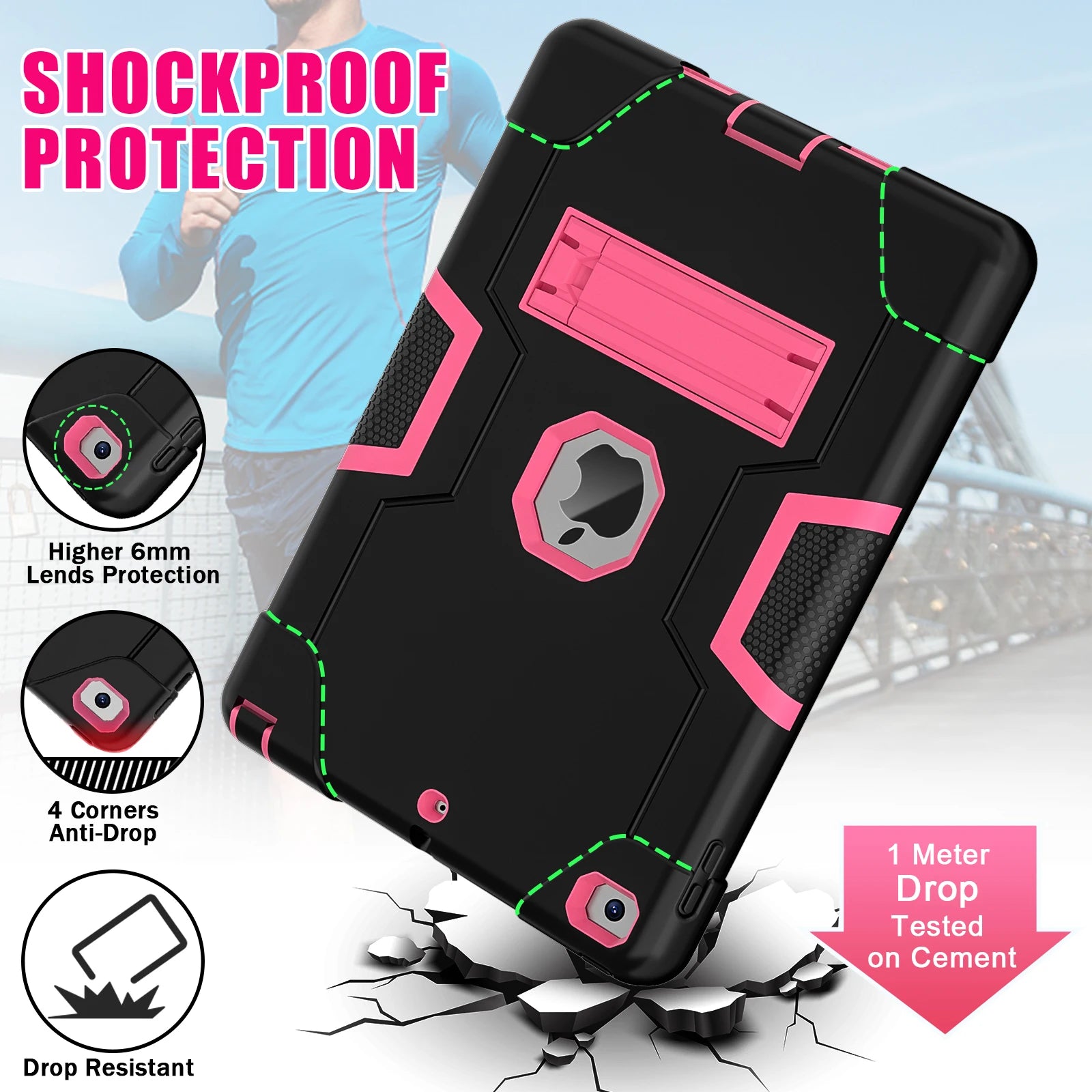Rugged Shockproof Case For iPad 9.7 by SnaggIt