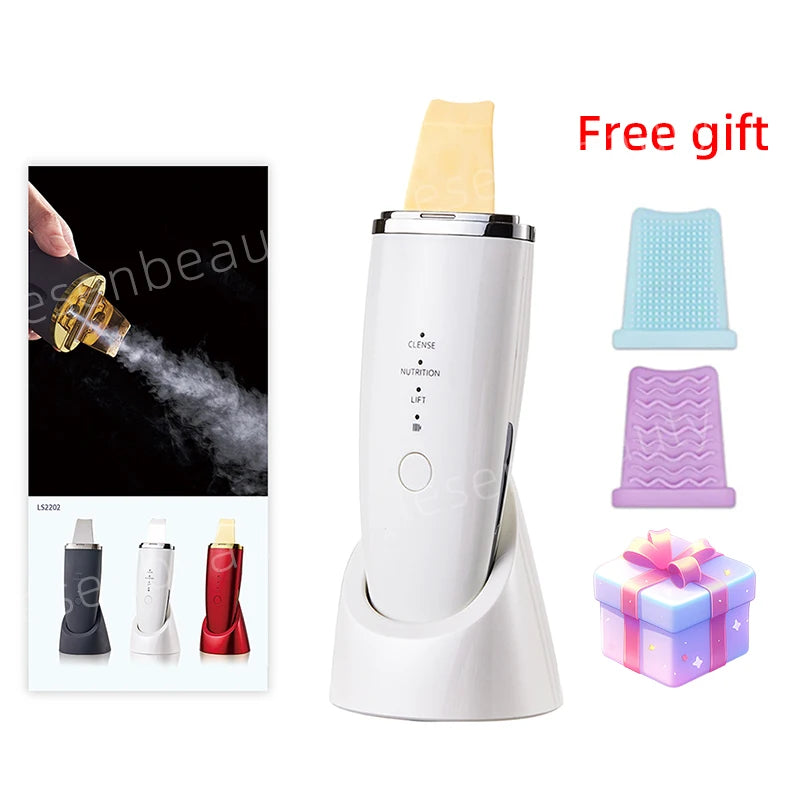 Ultrasonic EMS Skin Scrubber