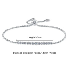 D VVS1 Moissanite Tennis Bracelet