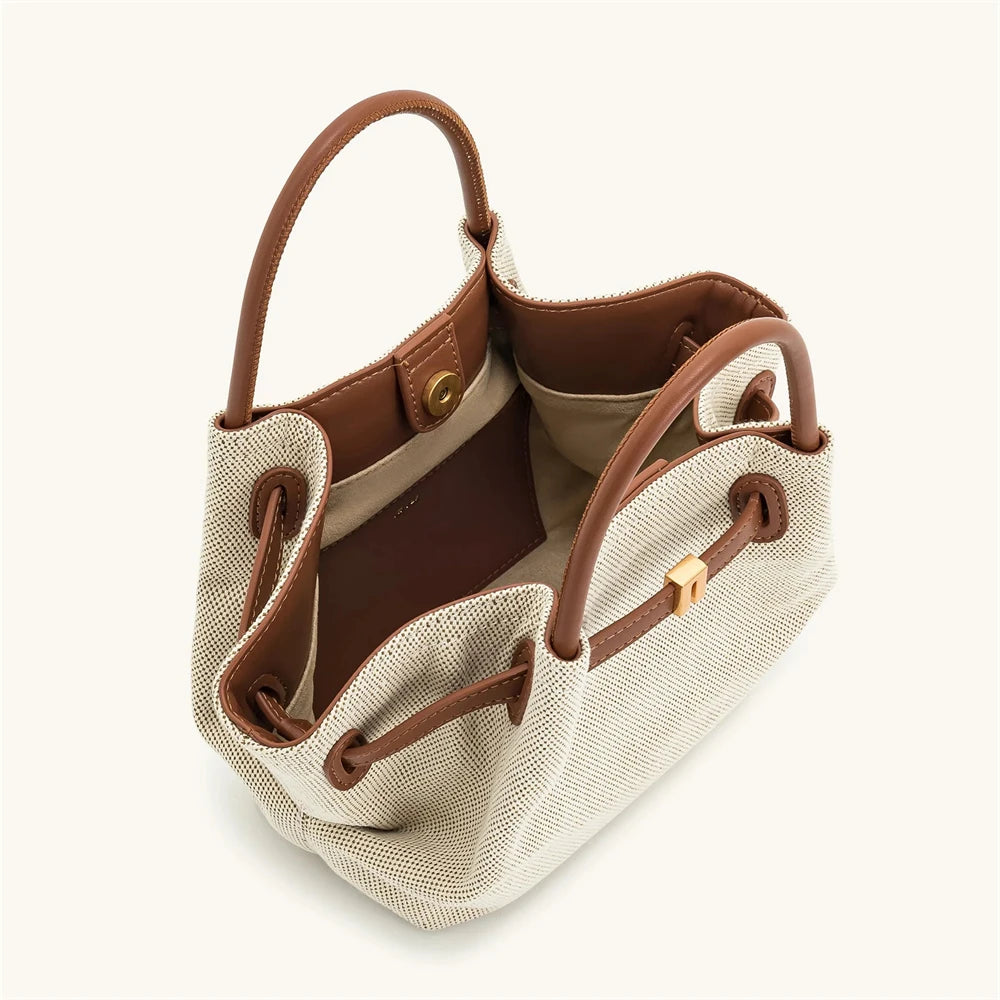 2025 Canvas & Vegan Leather Bag