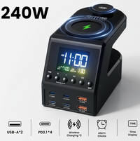240W GaN Charger Station 4×140W PD3.1 USB Type C by Snagg A Charging Station