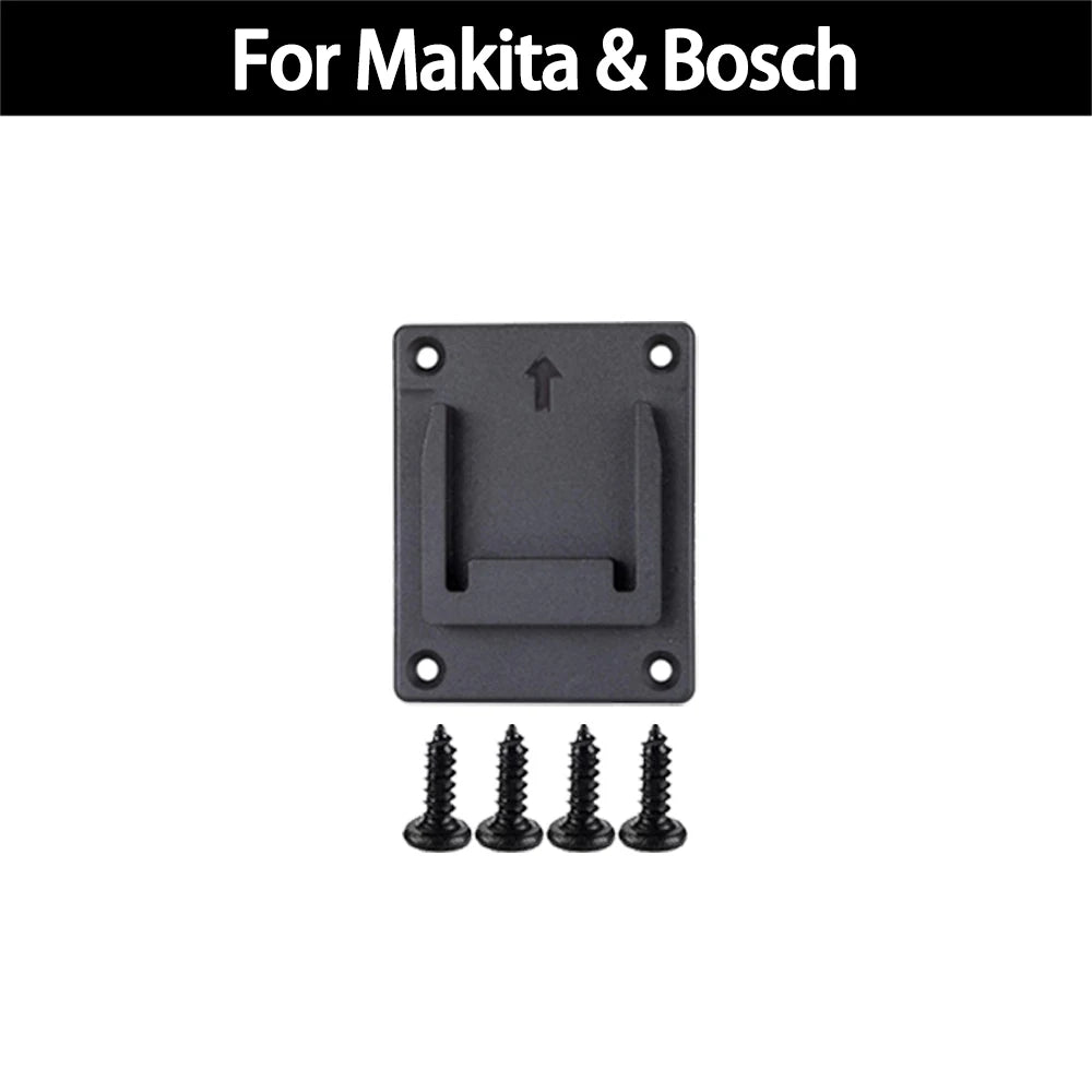 Cordless Drill & Power Tool Wall Mount Holder Compatible with Makita, DeWalt, Bosch & Milwaukee 18V Tools