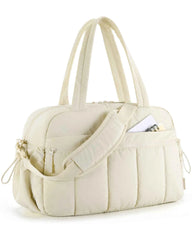 Women's Lightweight Weekender Duffel Bag – Water-Resistant Travel & Gym Carry-On with Wet Pocket (24L+)